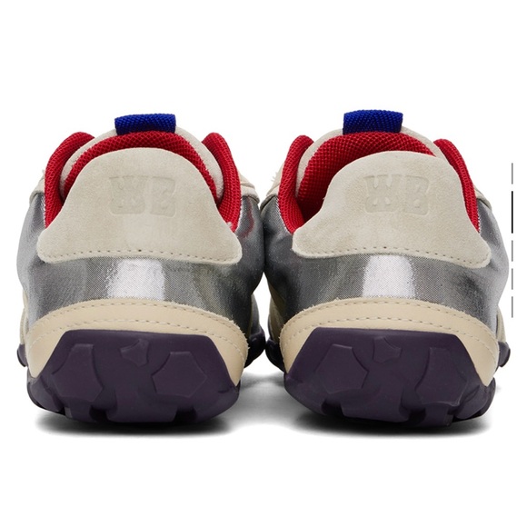 Wales Bonner Silver Paneled Sneakers size 7 - Picture 3 of 10